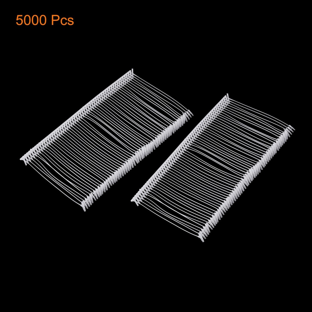 5000Pcs Standard Tagging Fasteners 2" White Garment Tags Label Plastic Refills