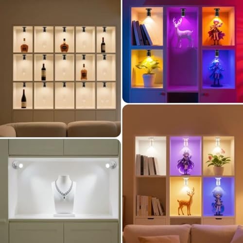 USB Powered Mini Spotlights for Displays 2-Pack – 5V Small LED 2PACK Warm Light