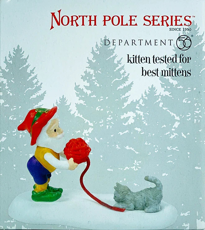 Enesco - North Pole - Kitten Tested For Best Mittens
