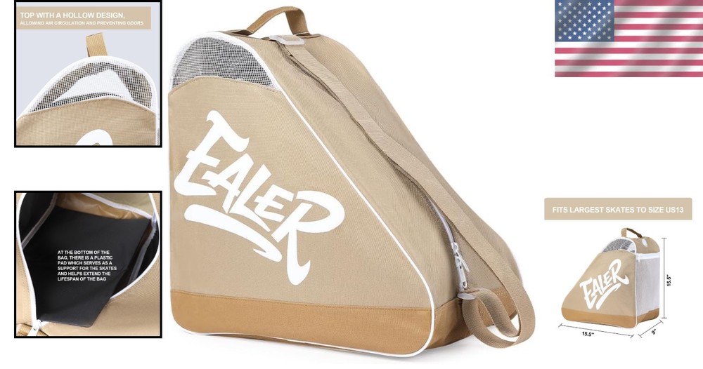 Versatile Waterproof Skate Carrier with Adjustable Strap - Ideal for All Skates
