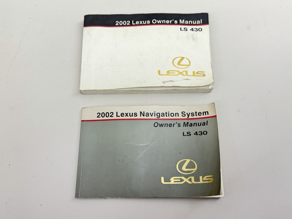 2001 Lexus LS430 Owners Manual & Navigation System Set OEM