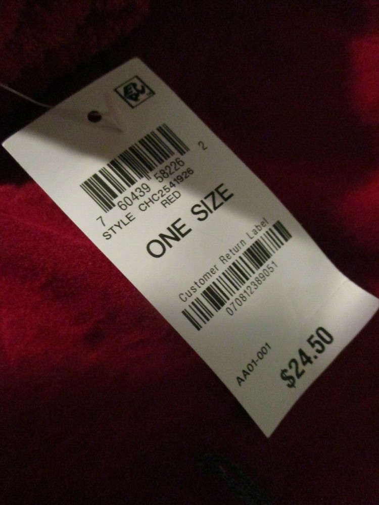 Charter Club Solid Chenille Gloves Red