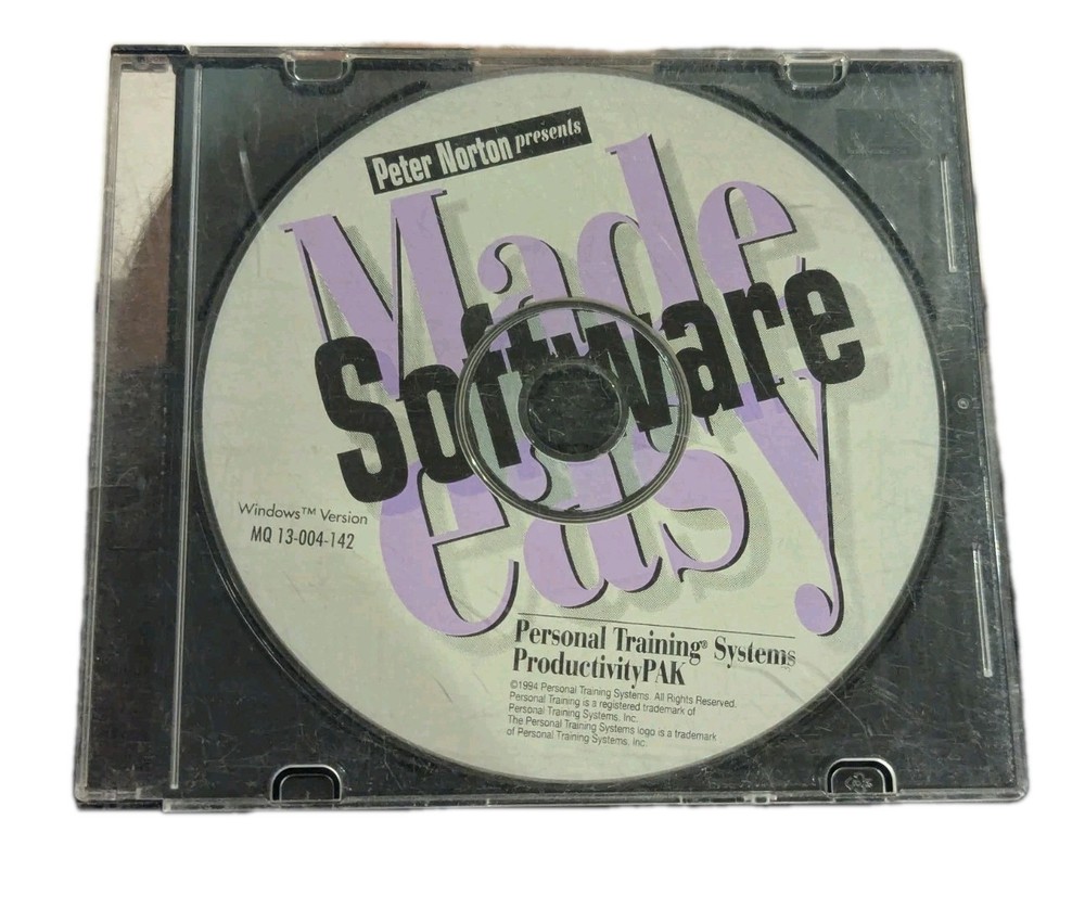 Peter Norton Present Software Made Easy Personal Training System Productivity