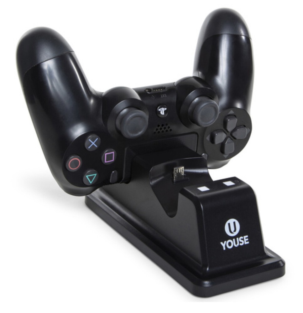 wireless controller charger compatible for two ps4 gaming controllers (fb) M25