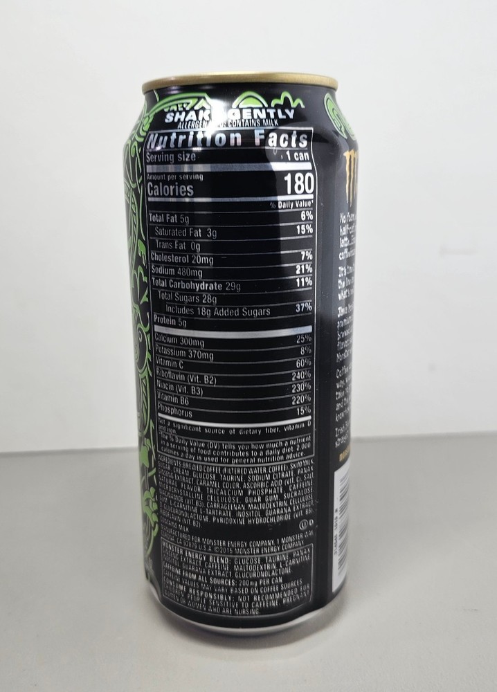 Monster Energy Java Irish Blend Unopened Can SEALED 16.9 oz Retired