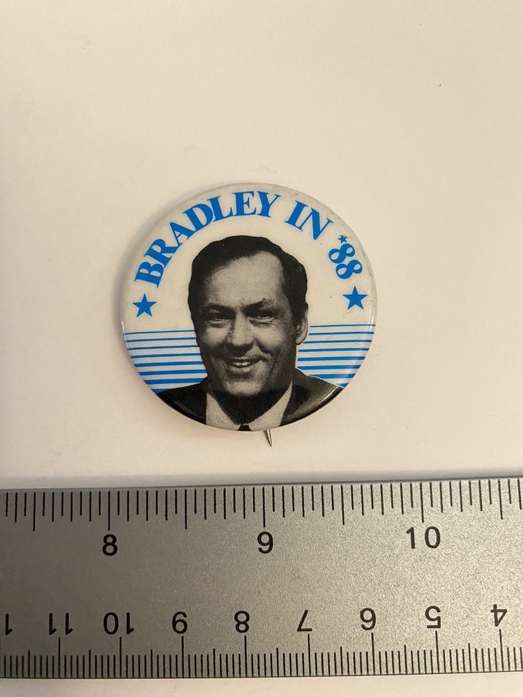 Bradley In ‘88 Pin Back Button P45