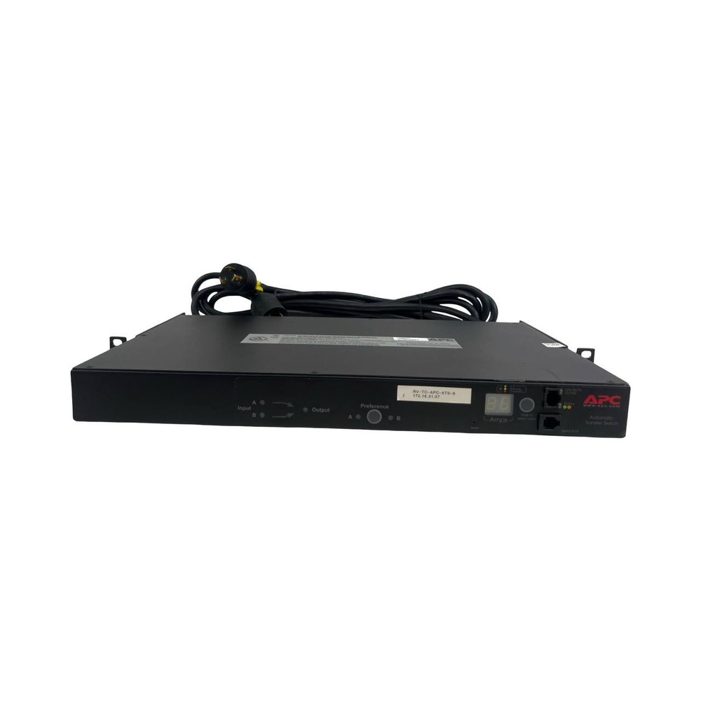 APC AP7752 Automatic Transfer Switch Rackmountable - 120V 16A 50/60Hz