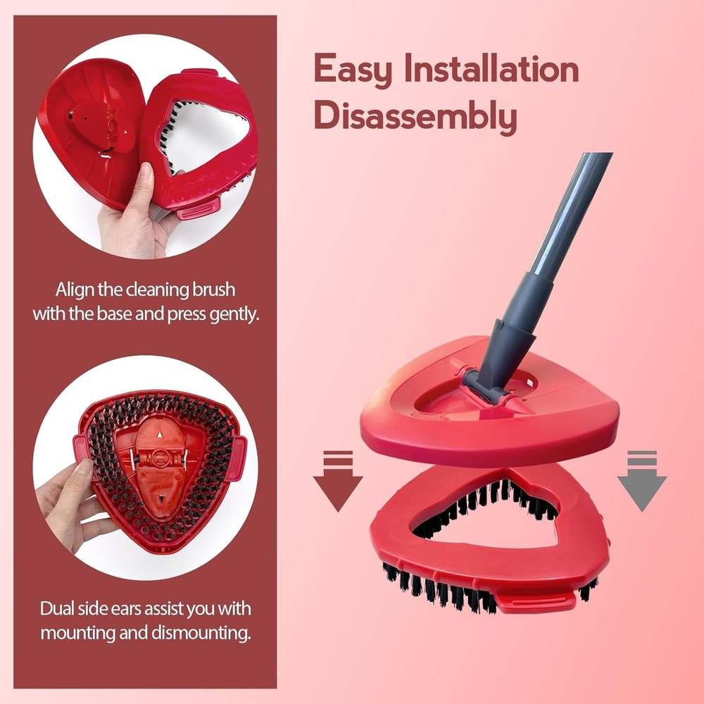 Versatile Oceda 2-Piece Scrubber Brush Set - Perfect for Kitchen, Bath & Tile
