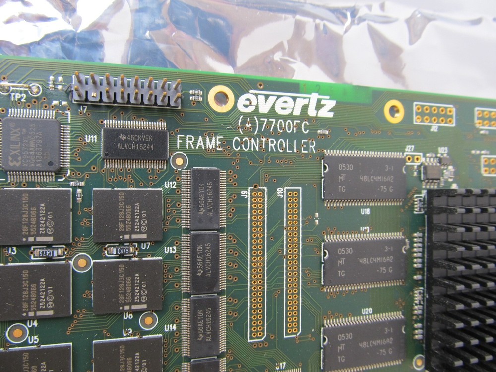 Evertz 7700FC Frame Controller + Backplane + Screws