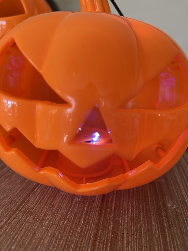 2 x Sound And Changing Light Pumpkin