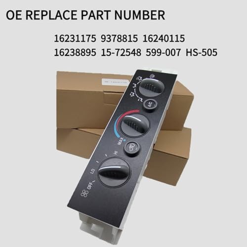 599-007 Climate Control Module A/C Heater Air Conditioning Panel Compatible