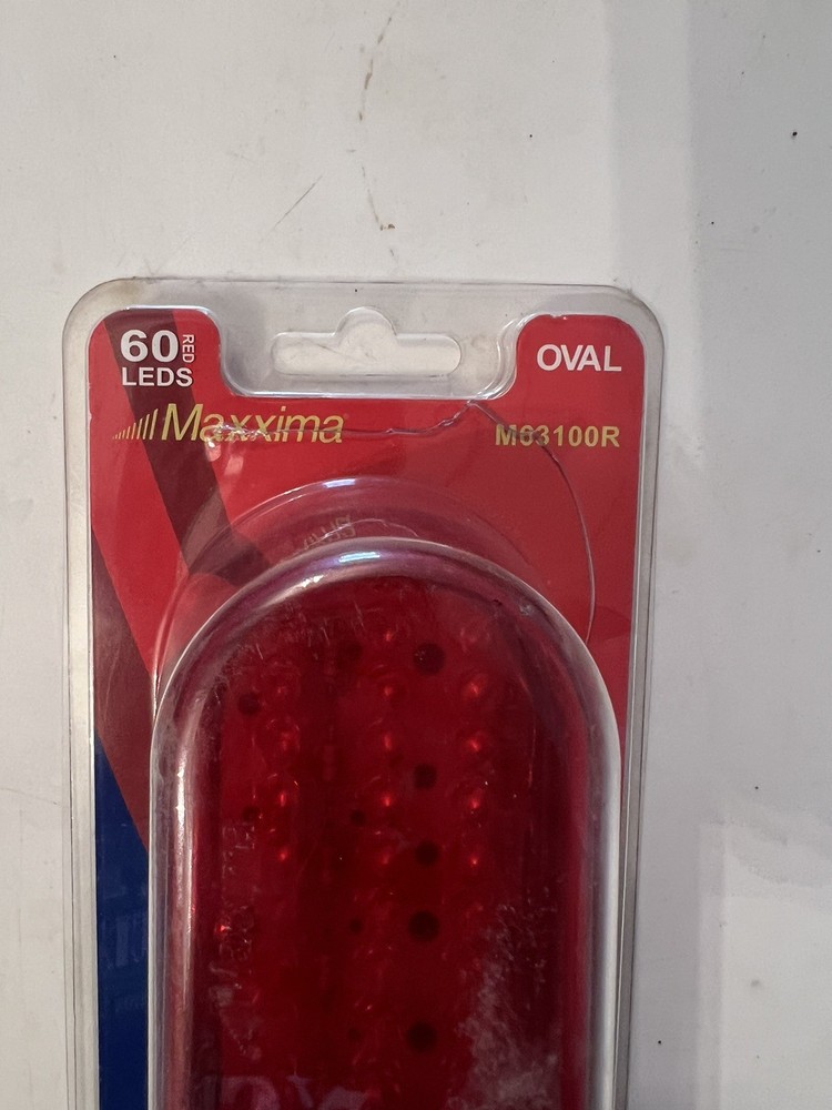 Maxxima M63100r Stop/Tail/Turn Light, Led, Red, Grommet, Oval