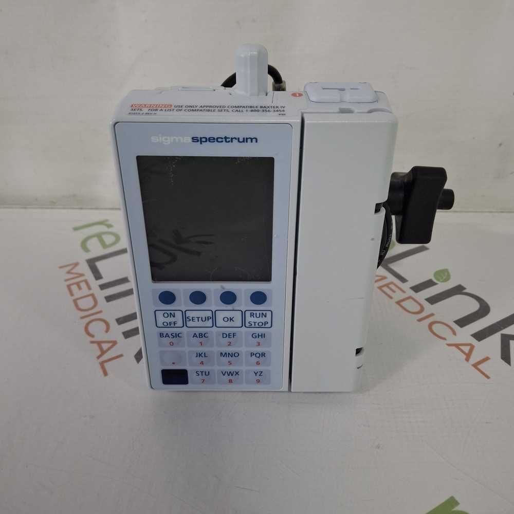 Baxter Sigma Spectrum with B/G Battery Infusion Pump