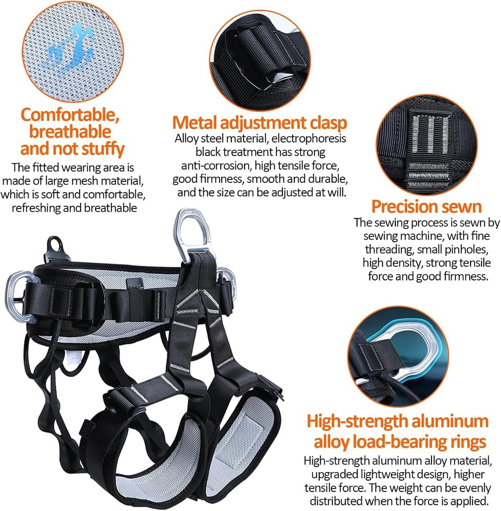 Tree Climbing Gear, Tree Climbing Spikes, Tree Climbing Gear with Adjustable Cli