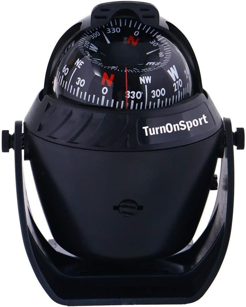 Easy Install Marine Compass - Waterproof & Adjustable for Every Boat Dashboard
