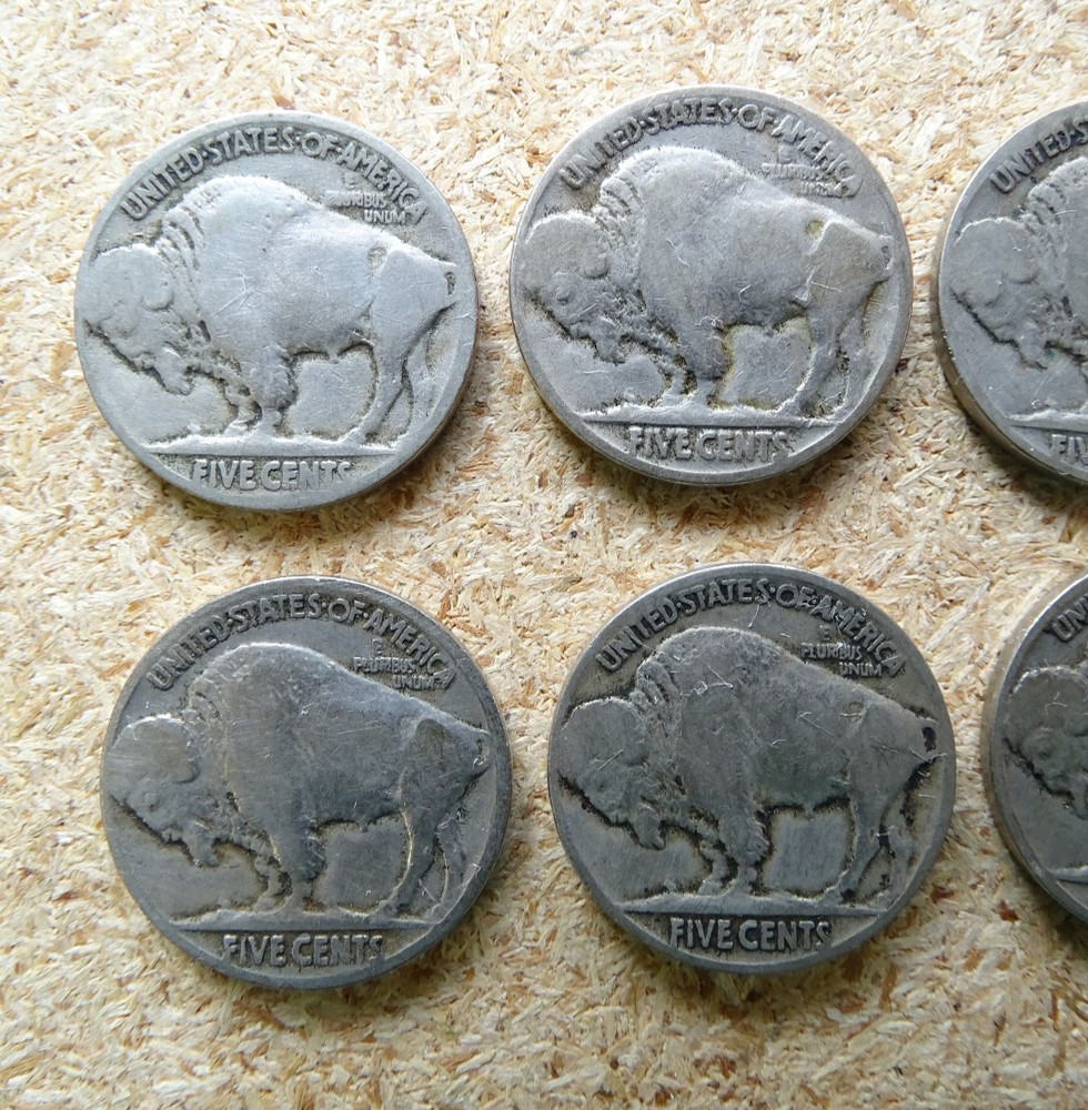 8 Assorted Buffalo Nickels / FedEx FS / 414933_8bn