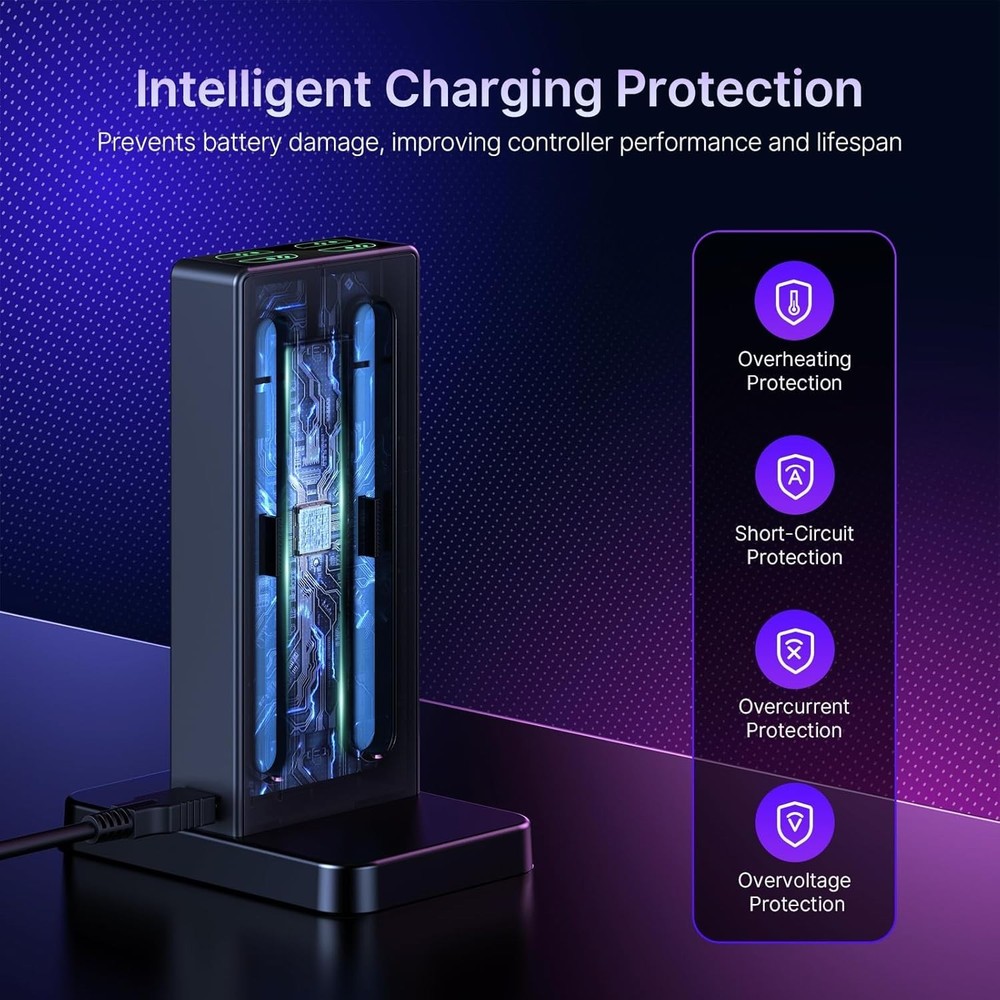 NexiGo Enhanced Controller Charger Compatible with Nintendo Switch 2, USB Type C