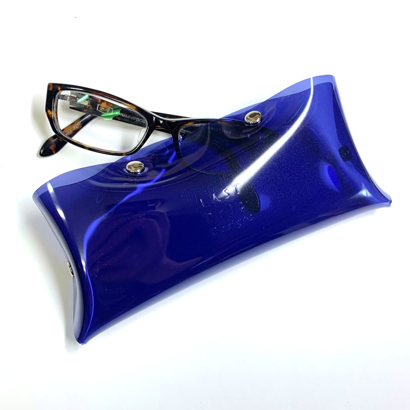 Clear Wide Cube Eyeglass Case (11 Colors) - Waterproof PVC