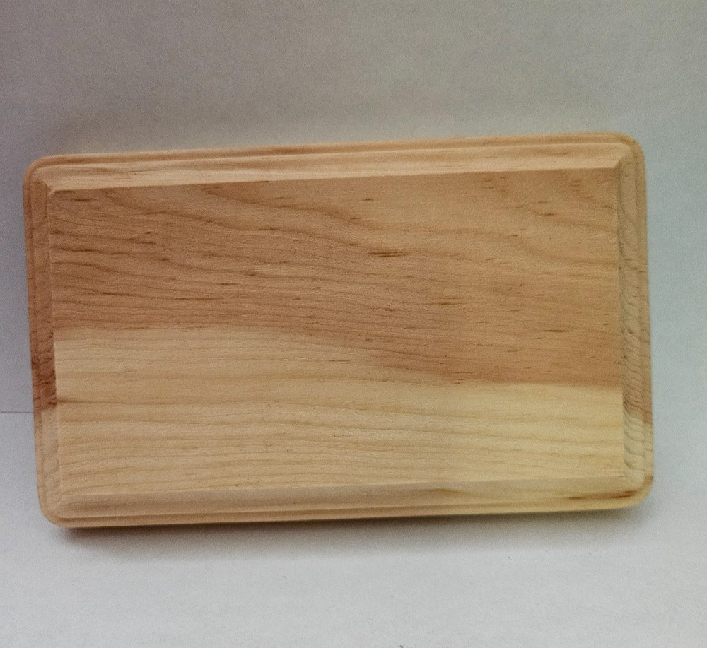 Natural Rectangular Wood Base for Crafts 3"x5"