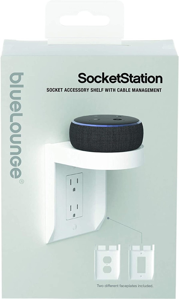 Bluelounge SocketStation Smart Hub Shelf, White