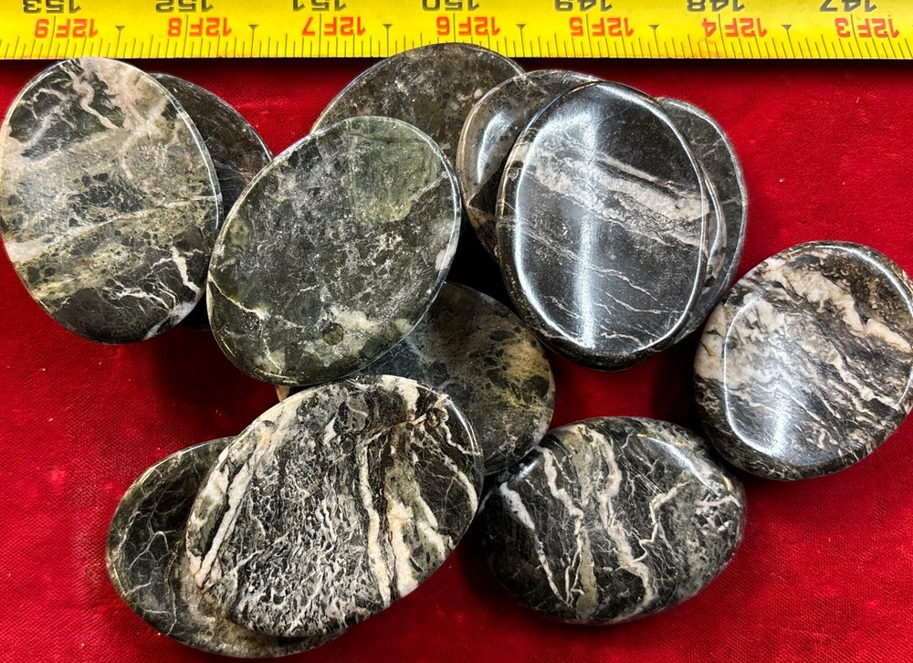 Green marble Worry Stone