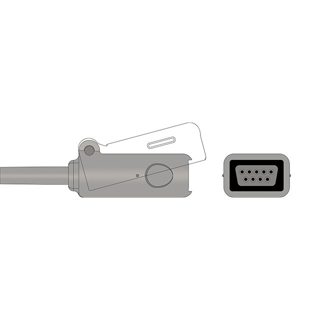 Compatible Sensor SpO2 Adapter Cable for Philips M1943AL, Nellcor-Oxismart Tech