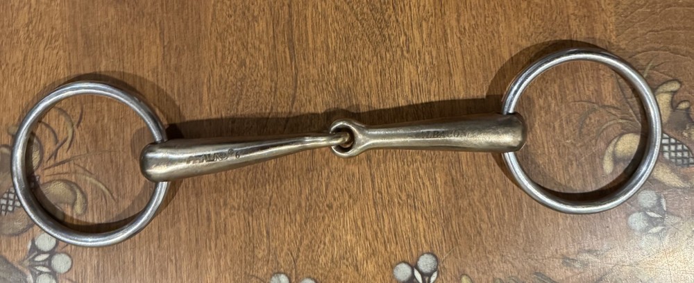 Albacon Loose Ring Snaffle Bit, 6", Eggbutt, copper