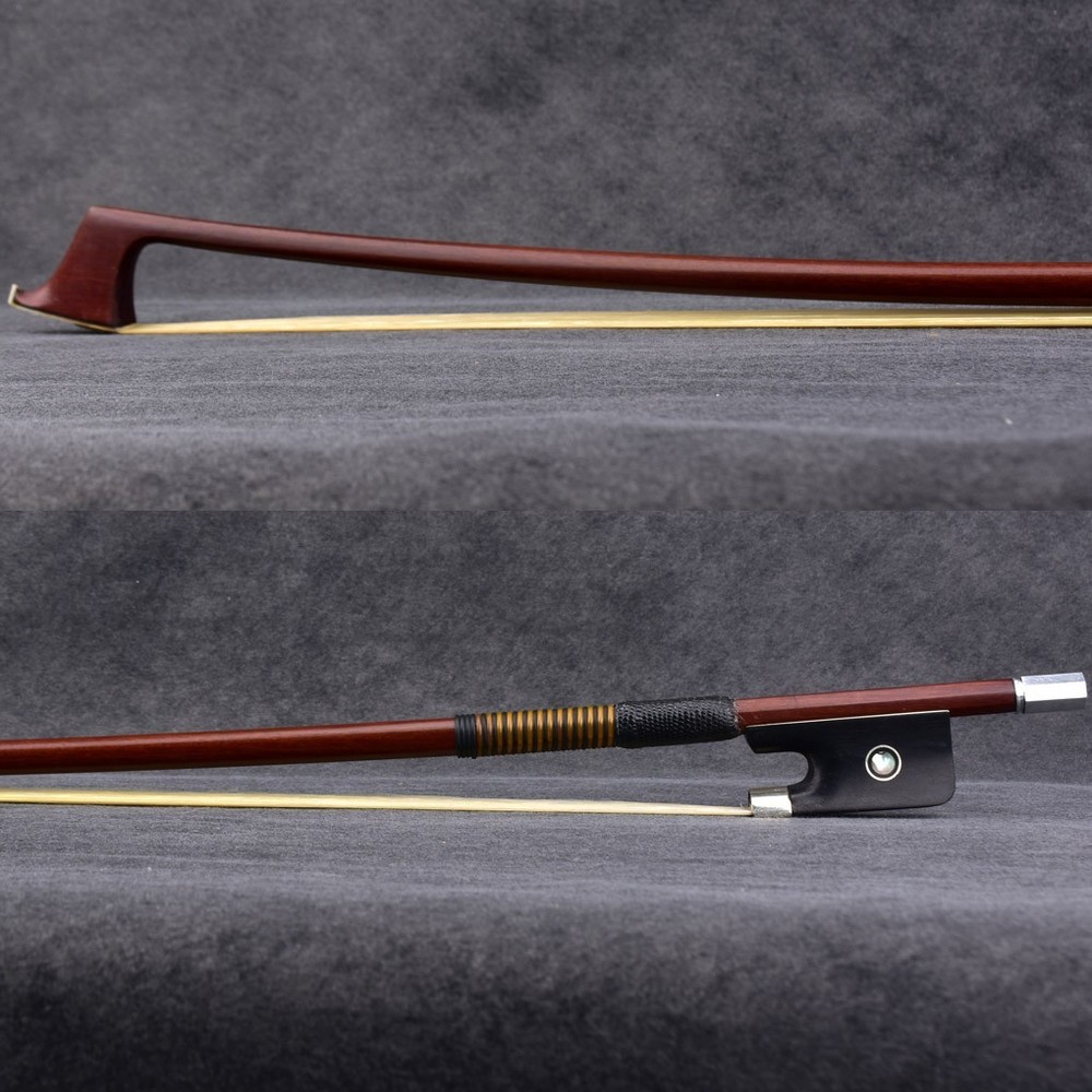 D.Peccatte Copy Master Antique Pernambuco Cello Bow 4/4 Ebony Parisan eye Silver