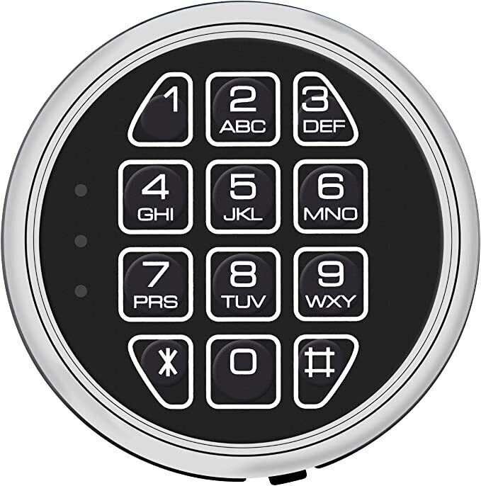 Stack on Gun Safe Lock Replacement Swingbolt Lock Fireproof Chrome Keypad