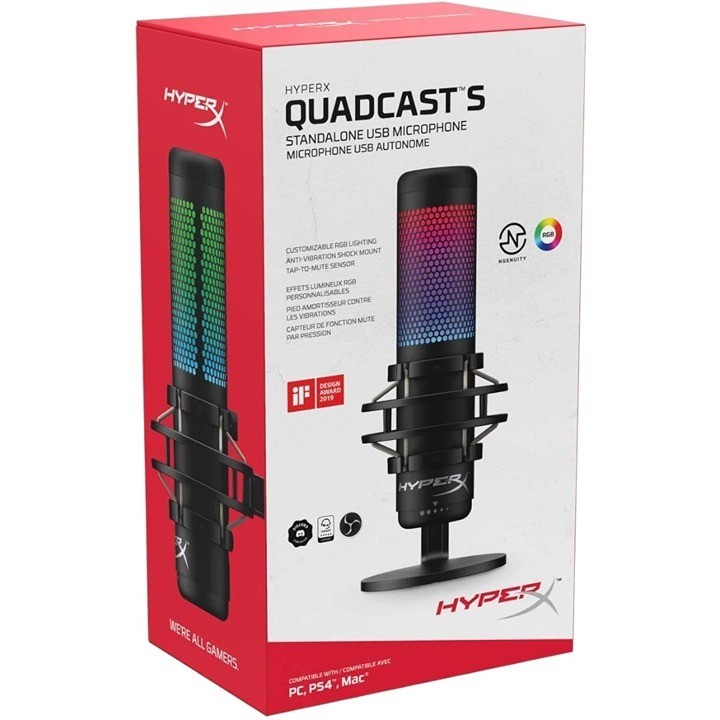 HyperX Quadcast S USB Gaming Microphone