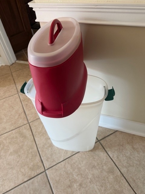 wrapping paper storage container