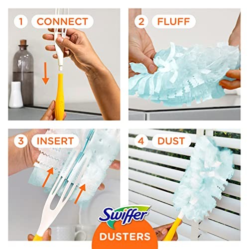 Dusters Starter Kit, Kit Includes 1 Handle and 5 Dusters