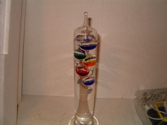 13" Tall Galileo Liquid Thermometer