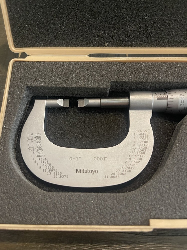 Mitutoyo Micrometer 122-151 0-1” .0001”