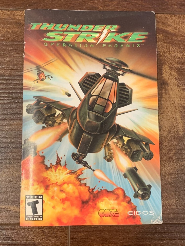 Thunder Strike Operation Phoenix PS2 Playstation 2 Instruction Manual Only