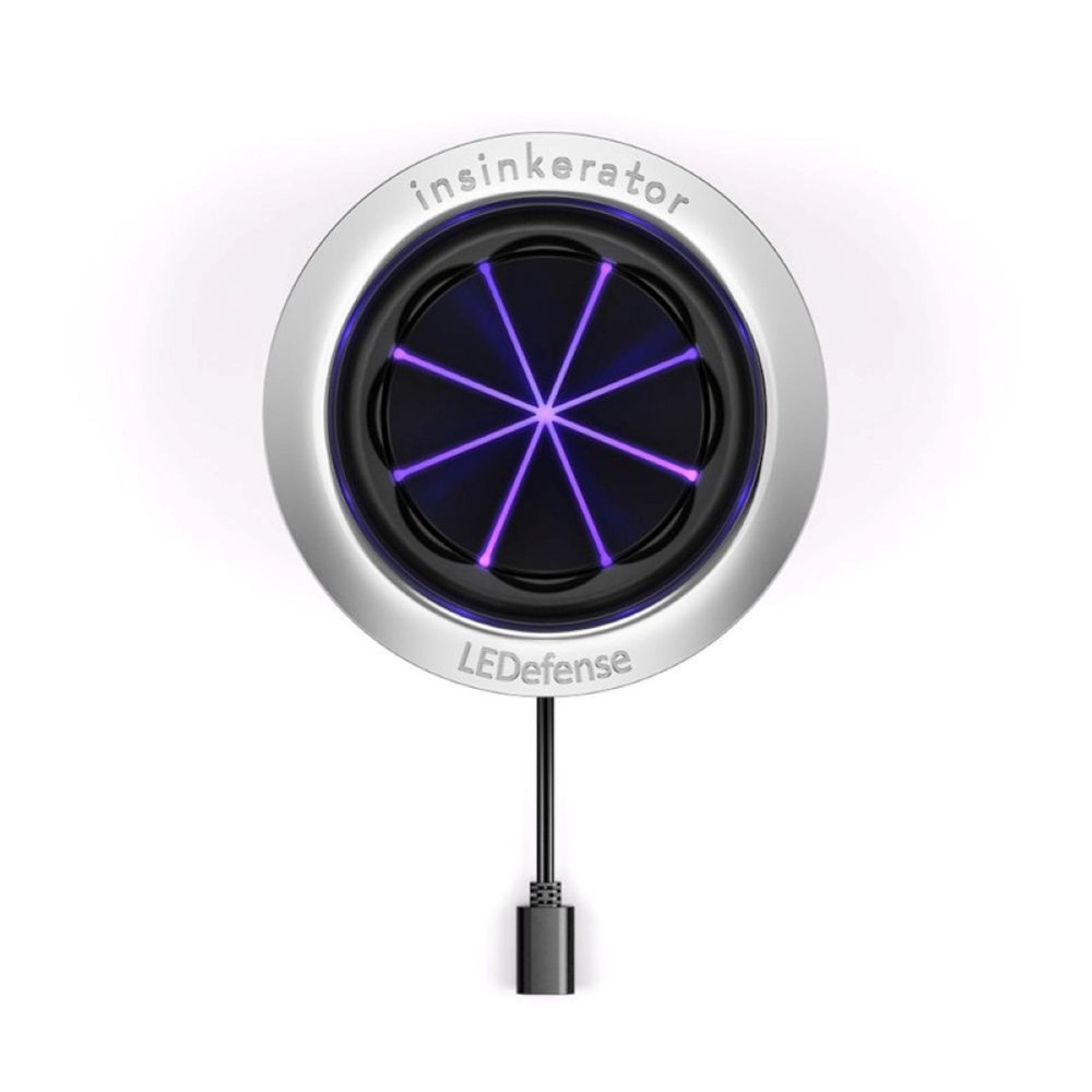 INSINKERATOR LEDefense Garbage Disposal Flange, Antimicrobial LED Accessory for