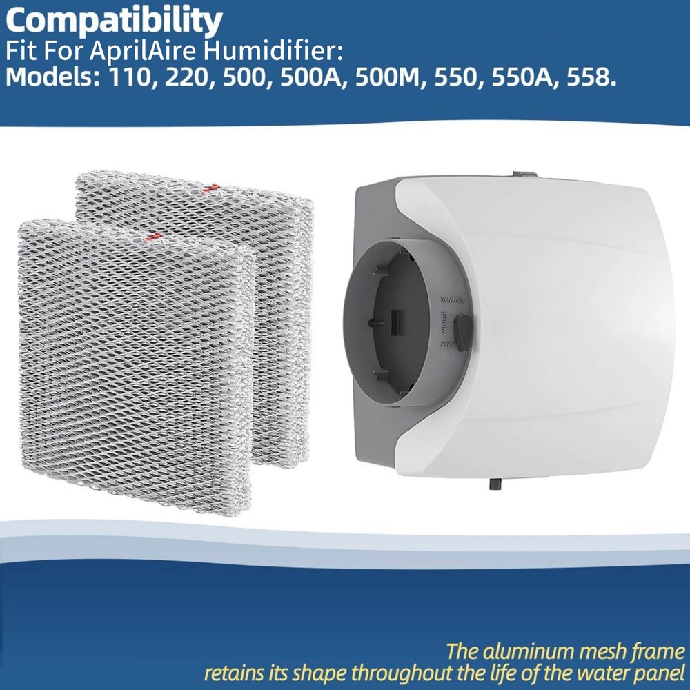 For Aprilaire 10 Humidifier Water Panel Replacement Filter Pack of 2 for 550