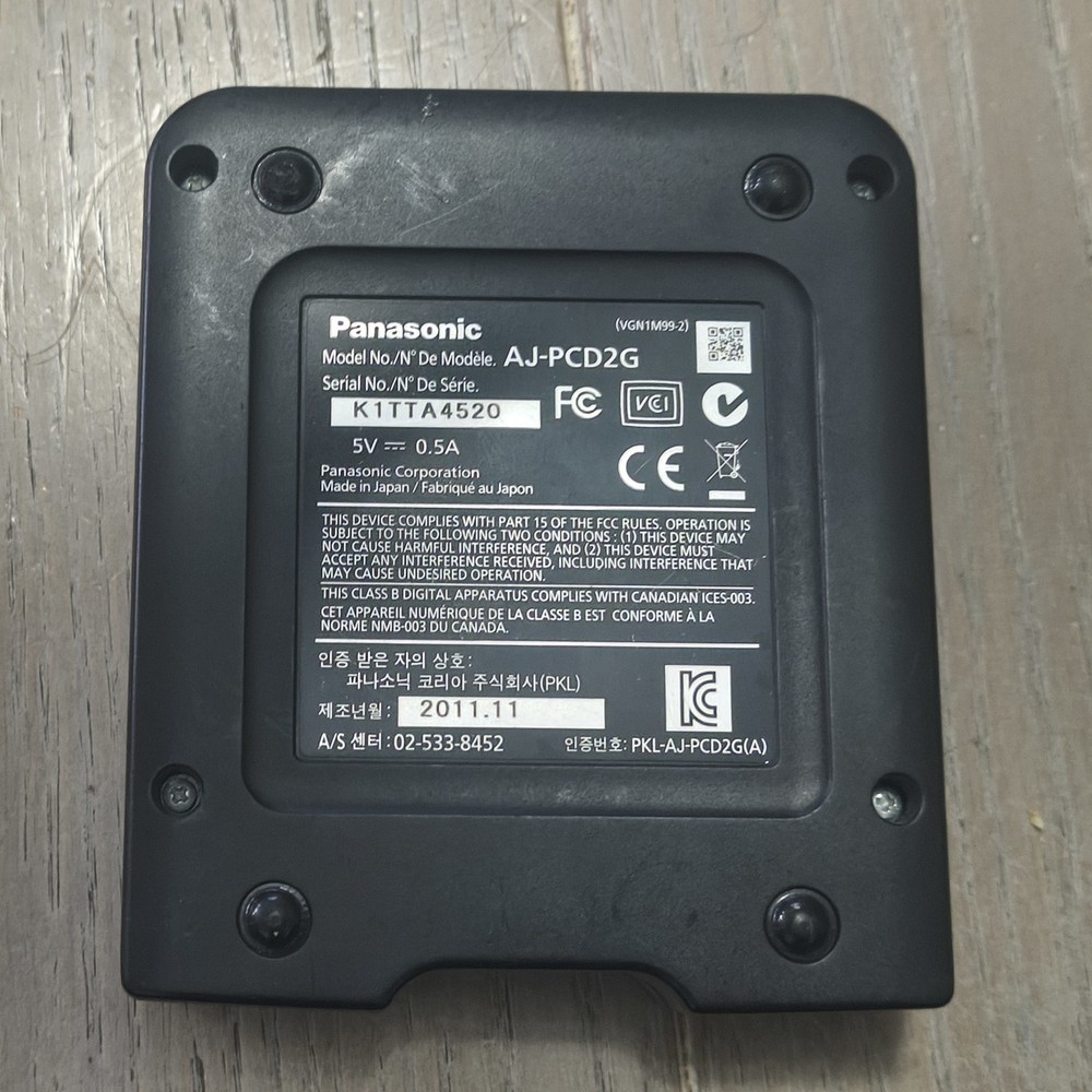 Panasonic AJ-PCD2 P2 Single Slot Memory Card Reader