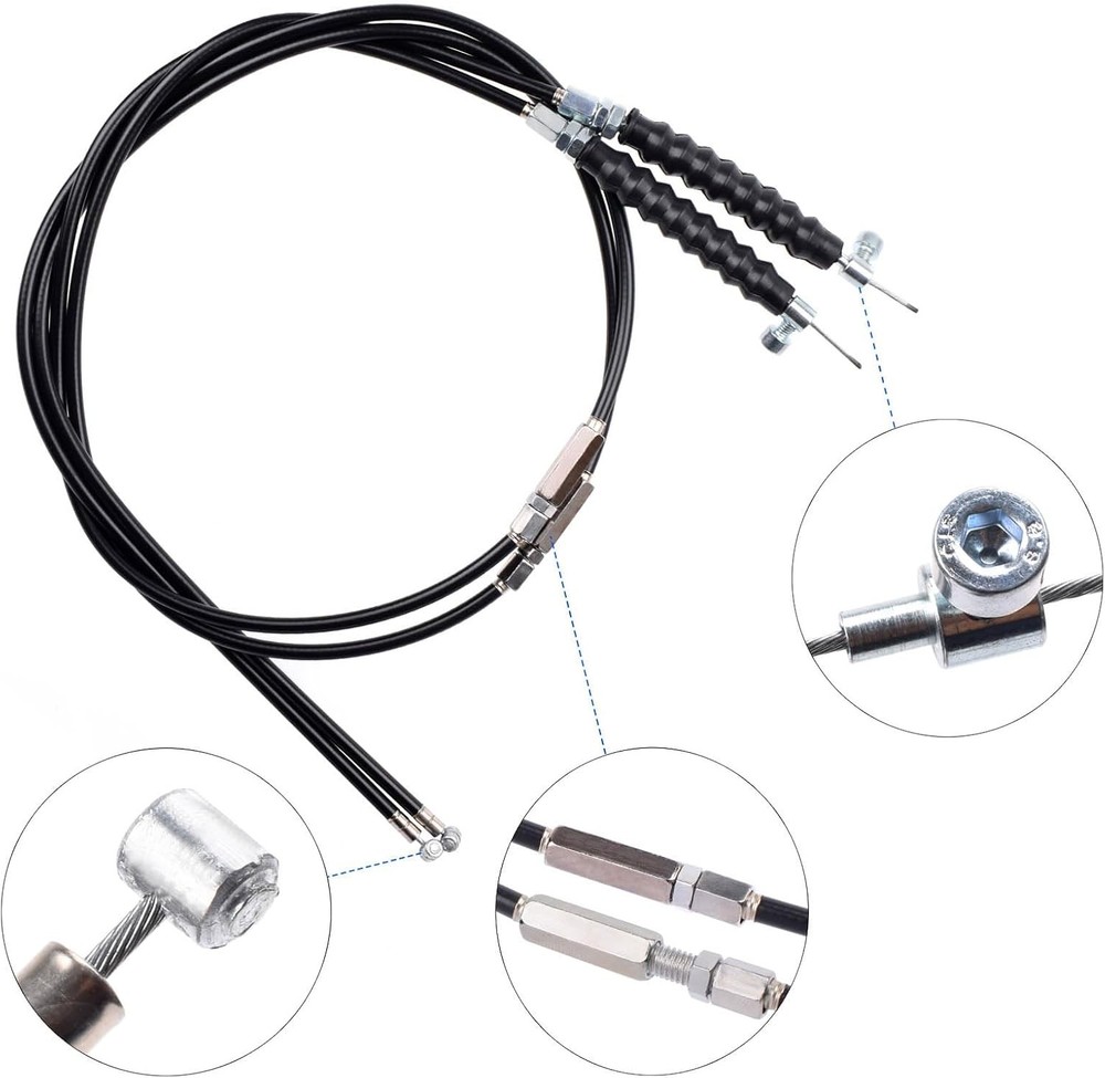 2 PCS 41” Rollator Brake Cable Drive Replacement for Black