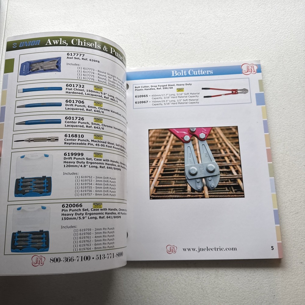 Unior Distributed By J&N Hand Tools Catalog 2011