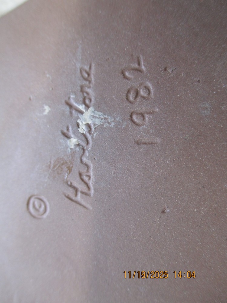 Ceramic Cookie Mold Cat 1982 Hart Stone