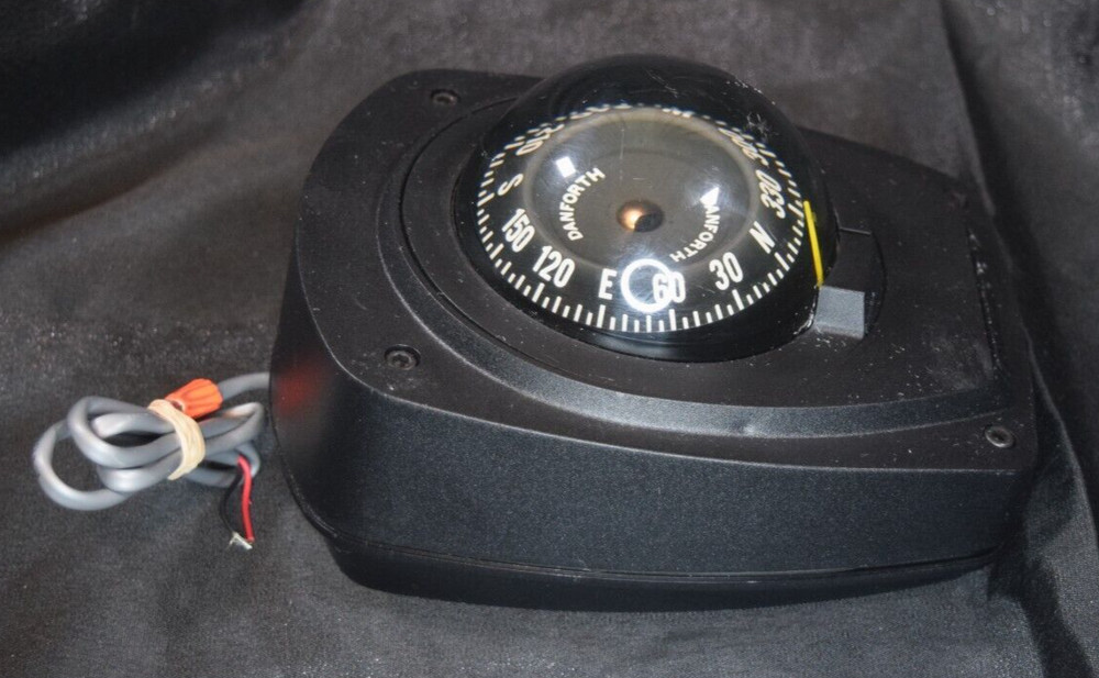 Danforth Freedom Maritime Marine Compass Surface Mount 12v Red Light Functions