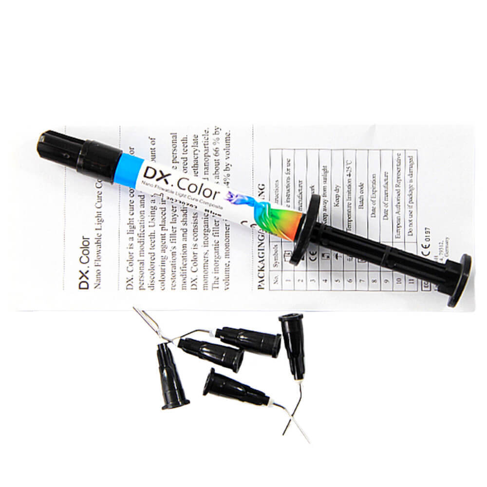 Dental Flowable Composite Resin Light Curing Blue 1.5g per Syringe