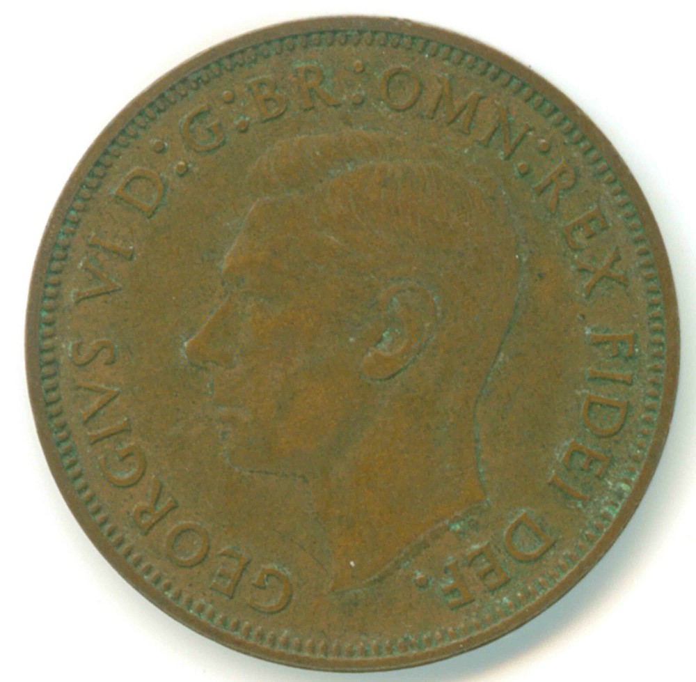 1950 Great Britain Half Penny