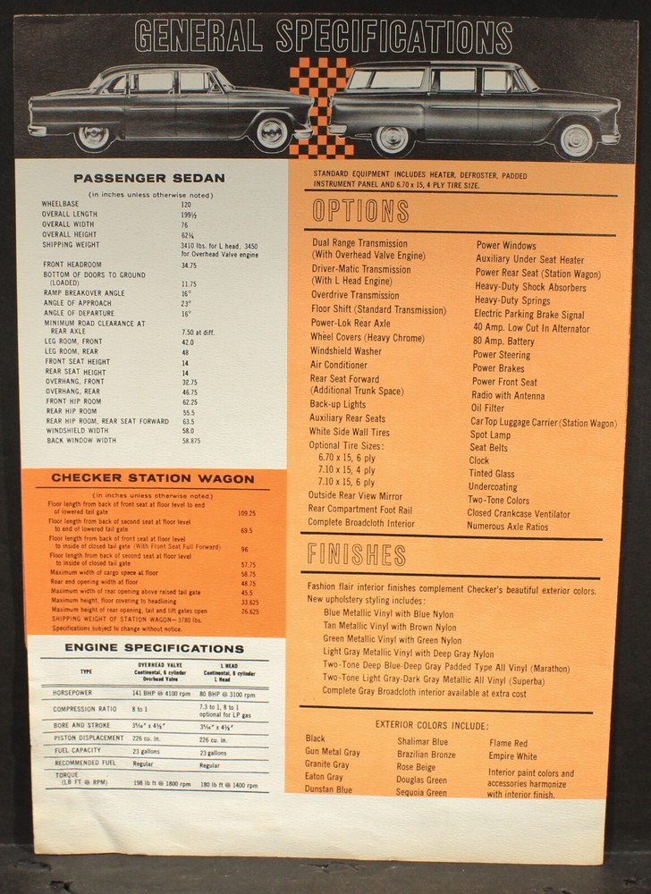 Nice 40th Anniversary Checker Folded Sales Brochure