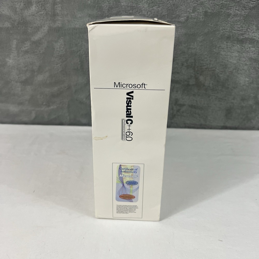 Microsoft Visual C++ 6.0 Professional Edition 048-00318 CLEAN DISC