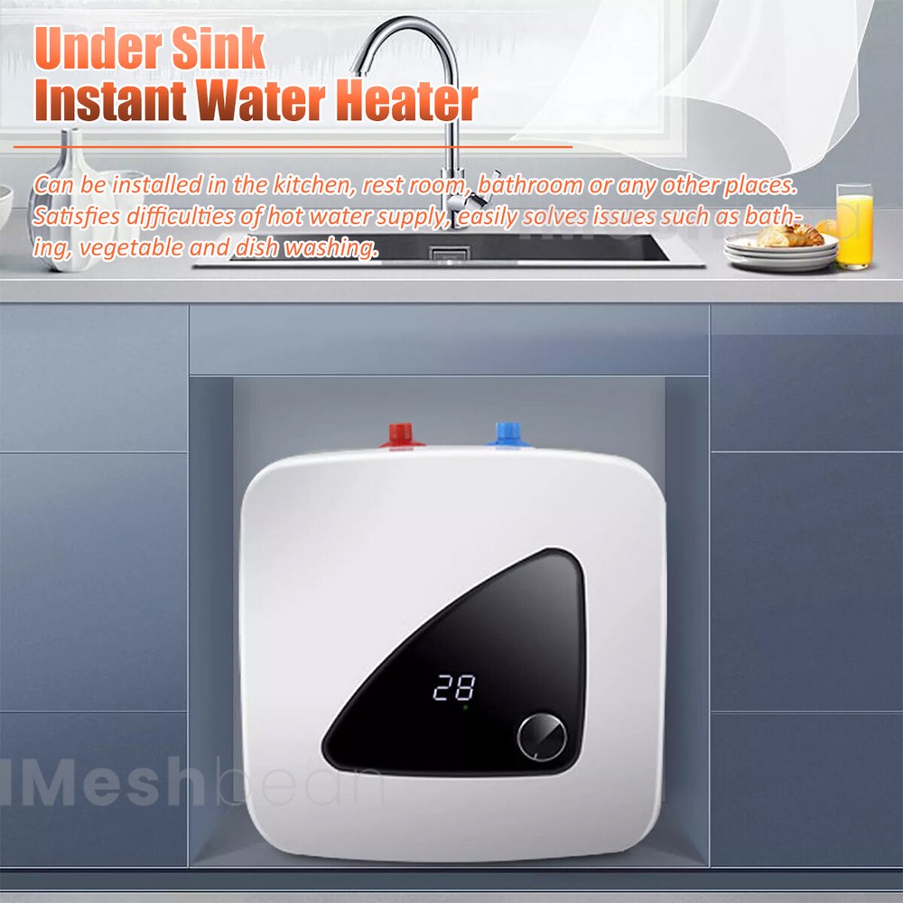 8/10/15L Electric Mini Tank Water Heater Kitchen Bathroom Home 95°F-167°F 110V