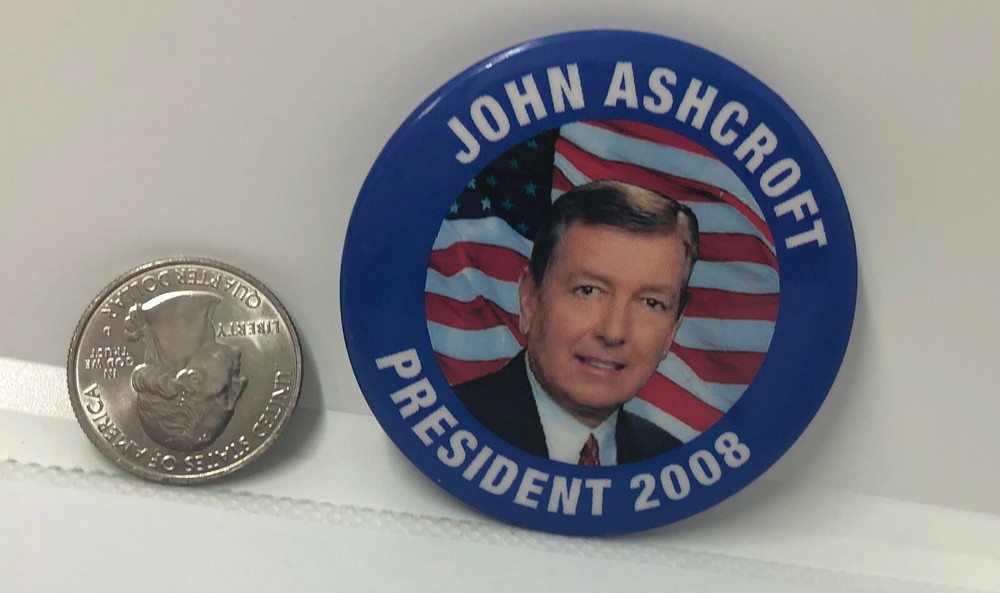 John Ashcroft President 2008 Pin