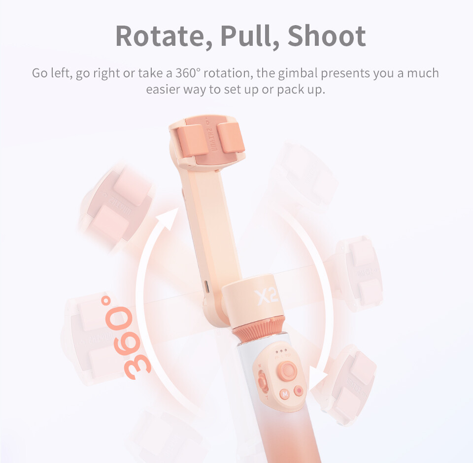 ZHIYUN Smooth X2 Gimbal Stabilizer combo Extendable Handheld iPhone Android