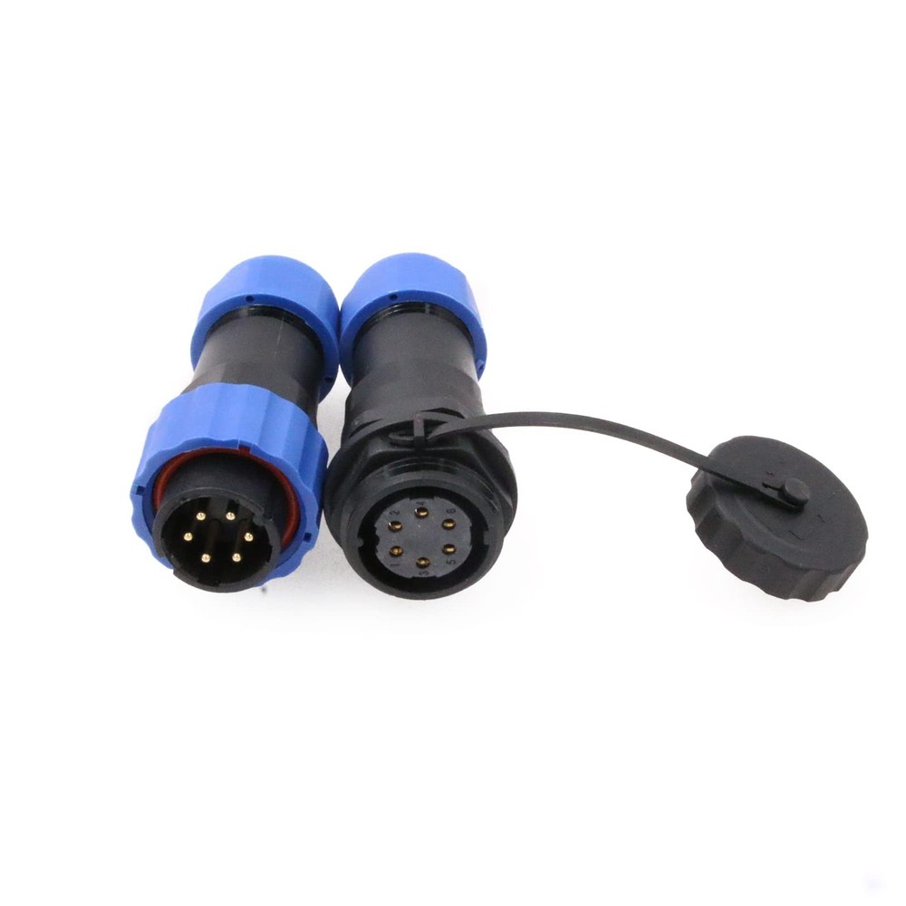 IP68 Panel Mount Wire Cable Electrical Circular Low Voltage Waterproof Connec...